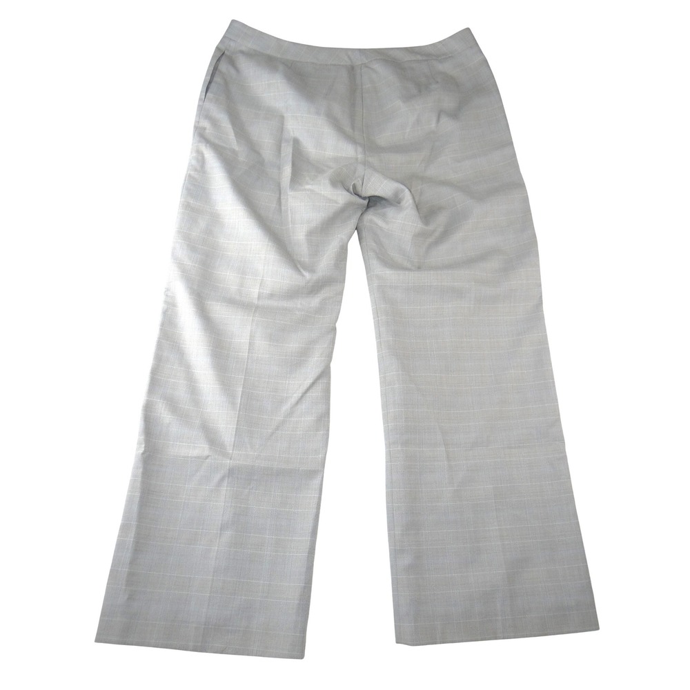 Evan-Picone Grey Plaid Dress Pants Womens 18 Straight Leg Professional Workwear